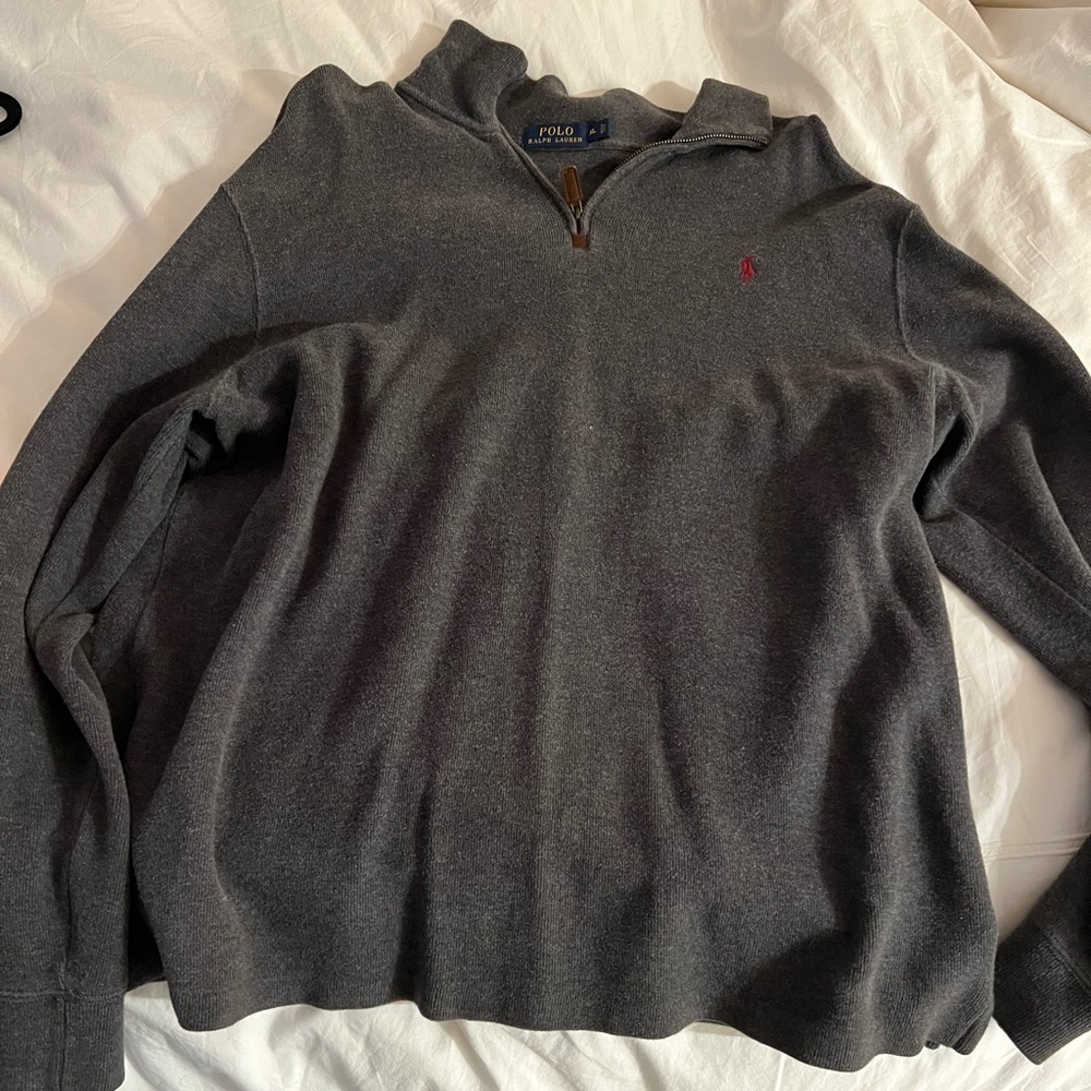 Polo Ralph Lauren Quarter Zip. Size XL. Grey.